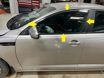 11-16 KIA OPTIMA DRIVER PUERTA DELANTERA IZQUIERDA VENTANA CRISTAL SOLAMENTE Foto 1 de 4