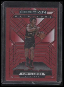 Grabado eléctrico 2021-22 Panini Obsidian #10 Scottie Barnes Magnitude Red Flood - Imagen 1 de 2