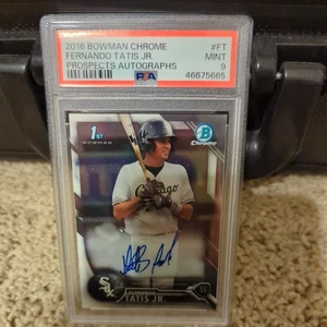 2016 Bowman Chrome auto Fernando Tatis Jr PSA 9 Padres - Picture 1 of 2