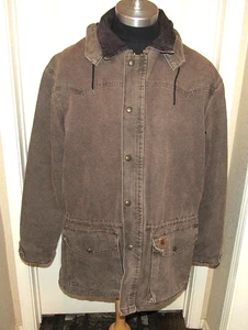Vintage Carhartt mit Kapuze braun Rancher C52 CHT Jacke Gr. XL Decke gefüttert - Bild 1 von 16