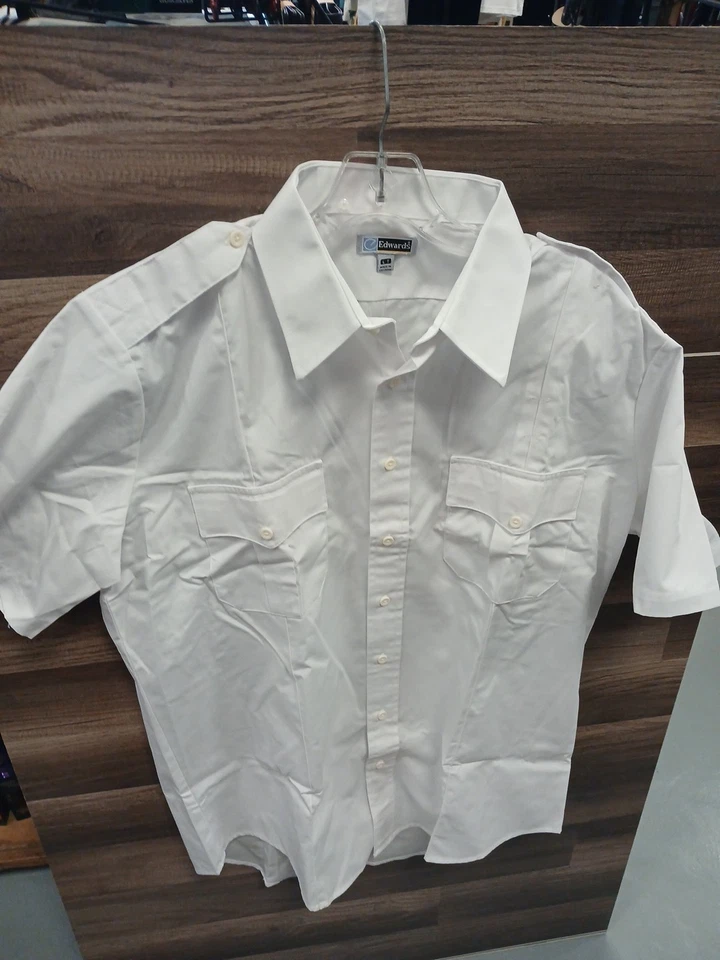 Белая рабочая рубашка с коротким рукавом Edwards - Изображение 1 из 1