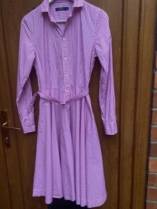 Ralph Lauren Ballet Pink Shirt Dress Size 10 - Picture 1 of 10
