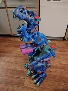 Fisher Price Imaginext Ultra Ice Blue T Rex Dinosaur Walk Sounds And Lights - Picture 1 of 15
