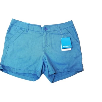 Pantalones Cortos Columbia Mujer Talla 8 Azul Moderno Clásico Kenzie Cove Estampado 4"  Foto 1 de 4