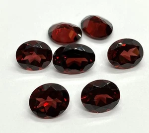 Piedras preciosas sueltas facetadas corte ovalado granate natural AAA para hacer todo tipo de joyas - Imagen 1 de 10