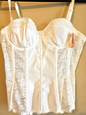 DOMINIQUE Colette Correa de Encaje Bustier Corsé Lencería Talla 38A Nuevo con Etiquetas Foto 1 de 4