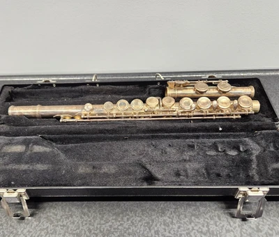 Flauta enchapada en plata Communhardt Artisan 2SP-A R71105 con estuche rígido ~ PIEZAS ~ LEER Foto 1 de 4