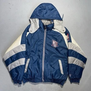 Vintage Brooklyn/ New Jersey - Nets - NBA - Jacket Mens Size XL Pro Player 90s - Picture 1 of 8