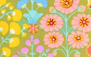 KAFFE FASSETT SPRAYS LIME GP07 fat quarter original issue 8 available - Picture 1 of 1