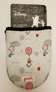 Disney WINNIE THE POOH w/ Piglet 2-Pack Oversized Mini Oven Mitts Pot Holder NEW - Picture 1 of 3