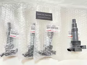 TOYOTA 4PCS IGNITION COIL SET 90919-02236 x4 ALTEZZA GITA SXE10 98-05 GENUINE - Picture 1 of 16