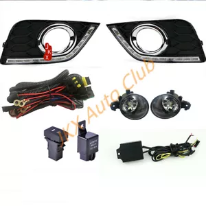 Fit For Nissan Sentra 2016-2019 LED DRL Cover Light + Fog Lamps W/Harness u ASSY - Bild 1 von 12