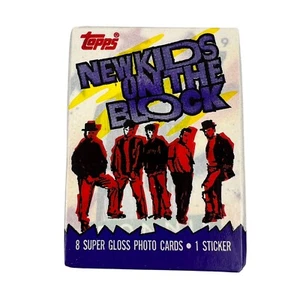 Vintage 1989 Topps New Kids on the Block Trading Cards Wax Pack Factory Sealed - Picture 1 of 2
