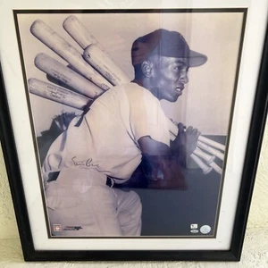 Ernie Banks (Mr. Cub) Signed 16x20 Photo Autograph A Global Authenticated COA - Picture 1 of 7