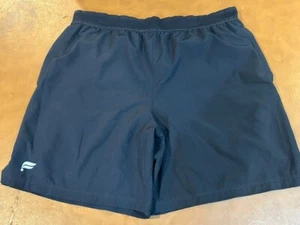 Fabletics Men's black shorts sz Large pull on elastic waist shorts Lined no tag - Picture 1 of 7