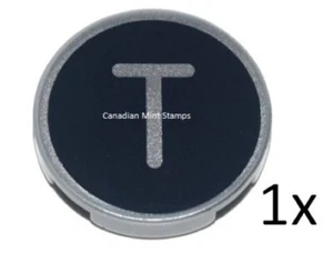 New Lego 1x Light Bluish Gray Tile Round 2x2 Silver Letter T 14769pb441 79378 - Picture 1 of 1