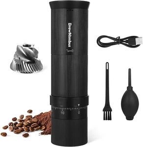 Portable Coffee Grinder Electric, Rechargeable Coffee Bean Grinder with Stainles - Picture 1 of 9