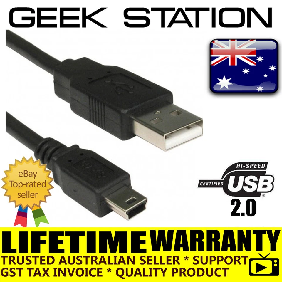 USB Cable for Garmin Nuvi etrex montana zumo dakota colorado virb - Image 1 of 1