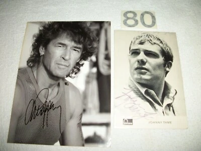 Autogrammkarte  Peter Maffay & Johnny Tame   - Bild 1 von 2