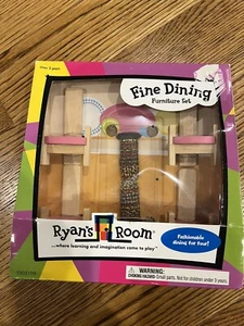 Small World Toys Ryan’s Room Fine Dining Room Set Dollhouse New In Box! - Picture 1 of 3