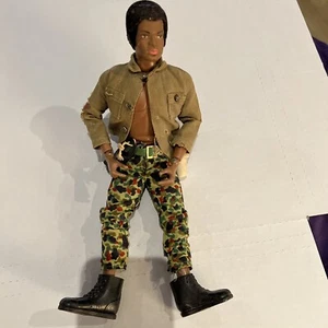 1964 Black G. I. Joe/ poseable with clothes/boots/belt/canteen - Picture 1 of 7