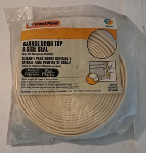 FROST KING 30' x 1.75" GARAGE DOOR TOP & SIDE VINYL WEATHER STRIPPING SEAL - Picture 1 of 7