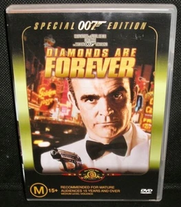 DIAMONDS ARE FOREVER (SEAN CONNERY) - 1971 CLASSIC/2000 SPECIAL EDITION DVD/VG+ - Picture 1 of 3