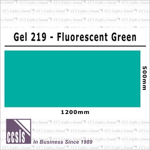 Clear Color 219 Filter Sheet - Fluorescent Green - Bild 1 von 2
