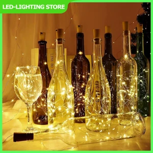 BUY 6, GET 6 — Bottle String Lights Battery Cork Shaped Wedding Party 20 Led 2M - Picture 1 of 11