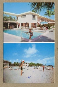 POMPANO BEACH, FLORIDA. Hillsboro House Apartments. SOUVENIR POSTCARD - Picture 1 of 2