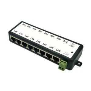 New 8 Ports POE Injector POE Splitter for CCTV Network POE Camera Power Over - Photo 1/10