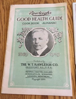 1922 & 1923 Rawleigh's Almanac Cookbook & Good Health Guides - GREAT ADS! - Image 1 of 4