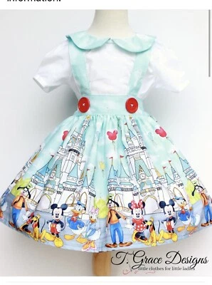 Vestido Disney Talla 8 Hecho a Medida Foto 1 de 3