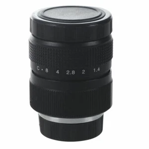 Television TV Lens/CCTV Lens for C Mount Camera 25mm F1.4 in Black V2A4A4 - Imagen 1 de 6