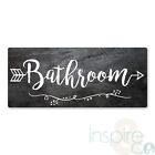 Bathroom Point - Metal Door Plaque - Home Decor Family House Room Gift Day