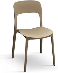Sedia Luana, Set Da 4 Sedie, Tortora, Sedie Polipropilene,Sedia Cucina, Sedie Sa - Foto 1 di 12