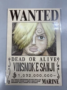 One Piece Official Mugiwara Store Marine Wanted Poster - Vinsmoke Sanji - Bild 1 von 3