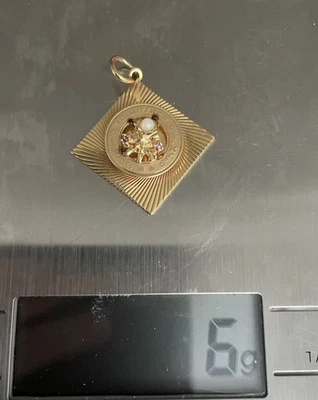 Anhänger 585 Gold Mit Perlen !!! 6 Gramm ! Gelbgold !   - Bild 1 von 4