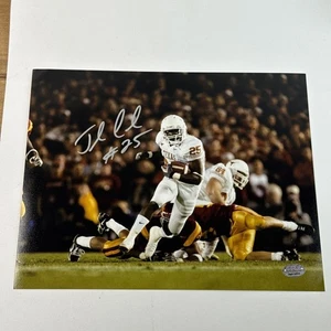 Jamaal Charles Hand Signed Texas Longhorns 8x10 Photo Autographed COA Hologram - Picture 1 of 4