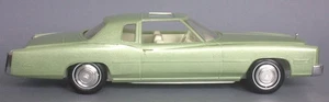 Coche de promoción Jo-Han 1/25 verde 1975 Cadillac Eldorado techo rígido concesionarios - Imagen 1 de 6
