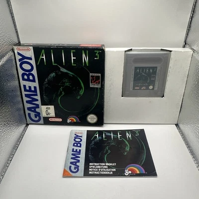 Alien 3 • Nintendo GameBoy Game + Manual & Box (1993) Boxed • Complete CIB • LJN - Image 1 of 4