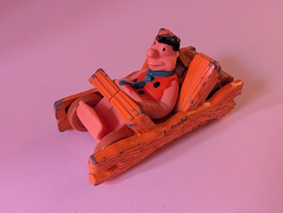 Coche de juguete diecast vintage Corgi Fred Flintstone 1982 programa de televisión diecast Foto 1 de 3