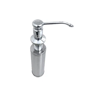 304 Stainless Dishwashing Liquid Dispenser Sink Countertop Soap Kitchen - Picture 1 of 12