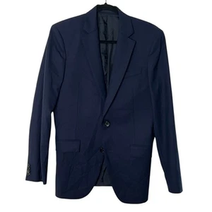 Blazer Theory Para Hombres Malcolm Lana Texturizada Elastizada Talla 38 Regular Azul Marino - Imagen 1 de 5