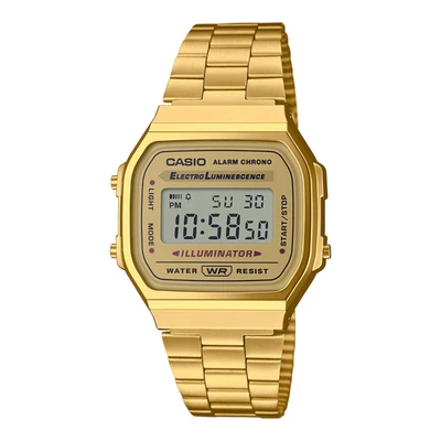 CASIO A168WG-9EF⎪A168WG-9⎪Original⎪Vintage ICONIC⎪Retro⎪DORADO⎪Gold⎪DIGITAL - Imagen 1 de 4