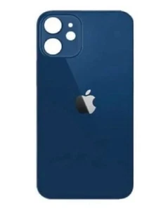 Vitre Arrière iPhone 12, BLEU , LOGO BIG HOLE + Adhésif - Imagen 1 de 2