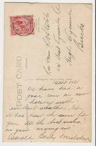 1931 card with thimble postmark Heads Nook/A 2 Sep - Picture 1 of 2