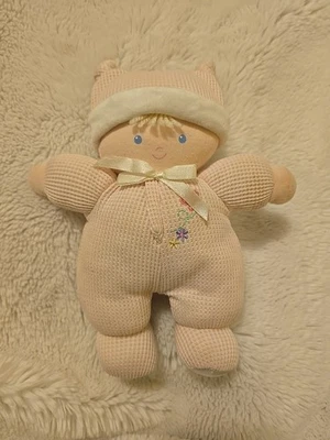 Carters Child Of Mine 10" Boneca Rosa Borboleta Fio Loiro Cabelo Chocalho Térmico - Imagem 1 de 4