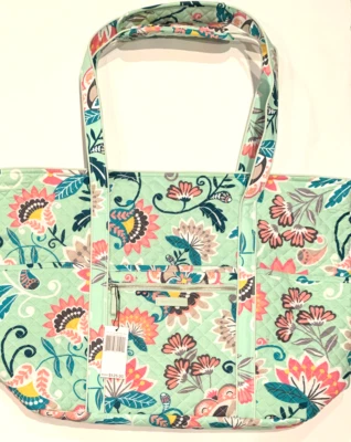 BOLSO DE VIAJE ICÓNICO VERA BRADLEY ACOLCHADO PARA LLEVAR FLORAL FLORES COMO NUEVAS Foto 1 de 4