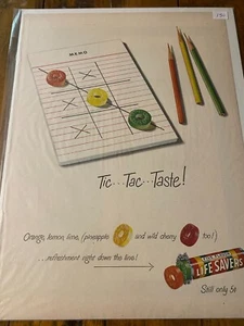 Vintage 1949 Life Savers Candy Tik Tak Taste ad - Picture 1 of 1